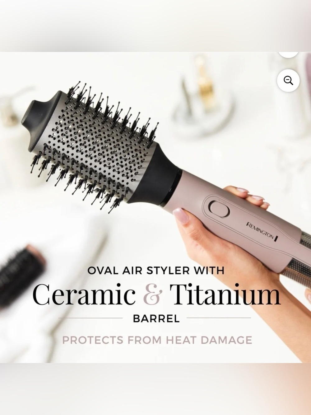 Remington Oval Air Styler - Rose Gold and Black